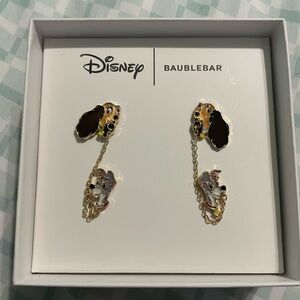 Disney x BaubleBar Lady and the Tramp Dangle Earrings - Gold & Enamel